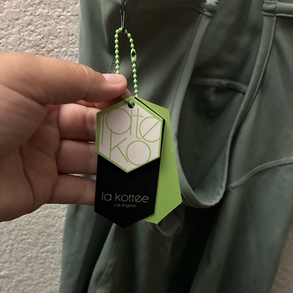 🆕LA Kotten Activewear Jumpsuit Romper Sage S🆕 - Picture 13 of 15